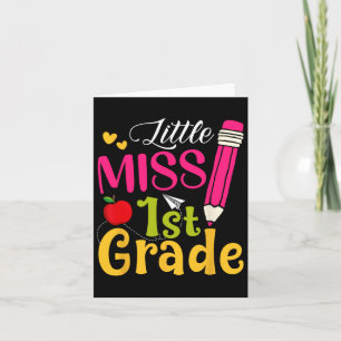 Little Miss 1st Grade Schattigeste Hallo CK naar s Kaart