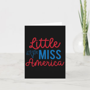 Little Miss America Patriottische Onafhankelijkhei Kaart