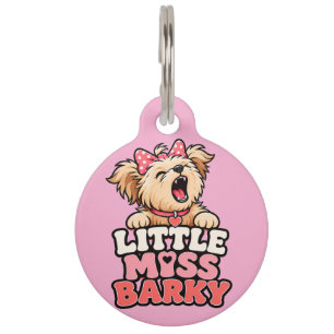 Little Miss Barky hondenpenning Huisdierpenning