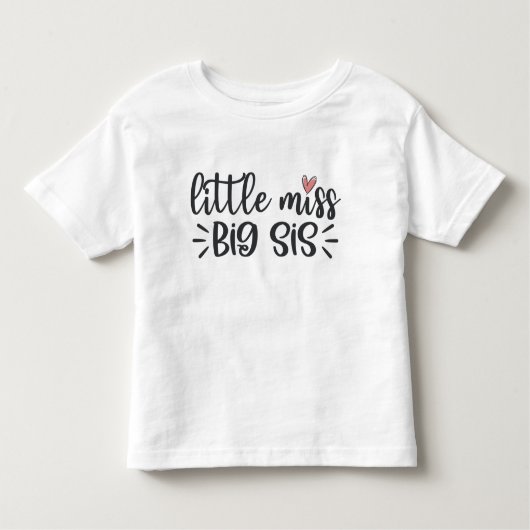 Little Miss Big Sis Kinder Shirts (Voorkant)