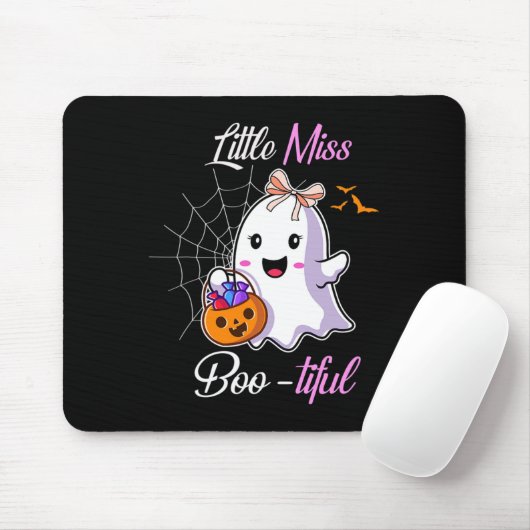 Little Miss Boo-tiful Funny Schattige Halloween Ko Muismat (Met muis)