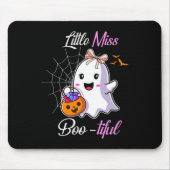 Little Miss Boo-tiful Funny Schattige Halloween Ko Muismat (Voorkant)