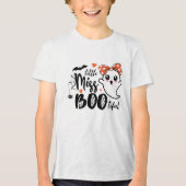 Little Miss Bootiful | Spooky Fun Kinder Halloween Tri-Blend Shirt (Voorkant)