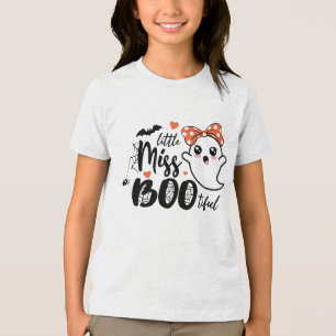 Little Miss Bootiful Spooky Fun Kinder Halloween Tri-Blend Shirt