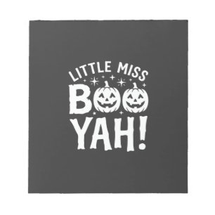 Little Miss Booyah Halloween Pompoen Ontwerp_1 Notitieblok