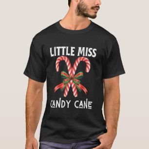 Little Miss Candy Cane Naughty Grappig Lelijk Kers T-shirt