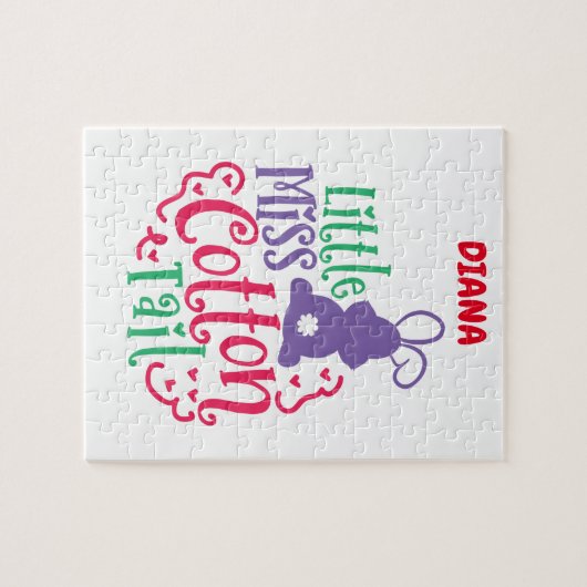 "LITTLE MISS COTTON TAIL" GEPUBLICEERD. LEGPUZZEL (Horizontaal)