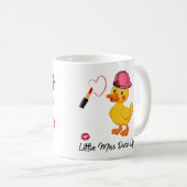 "Little Miss Duck Lips" Café Mug (Devant droit)