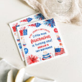 Little Miss Firecracker 4th van 1 juli Verjaardag Servet