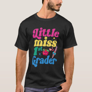 Little Miss First Grade Grappig Terug naar school T-shirt