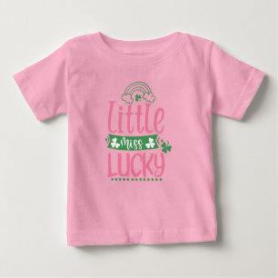 Little Miss Lucky Girl St Patrick T-Shirt for Kids