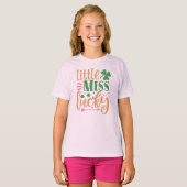 Little Miss Lucky St Patrick T-Shirt pour enfants (Devant entier)