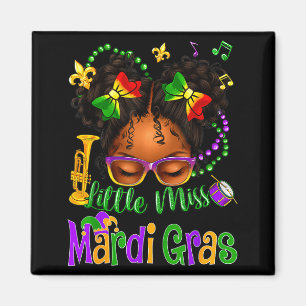 Little Miss Mardi Gras Boog Meisjes Kinderen New O Magneet