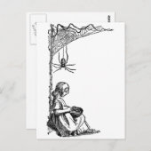 Little Miss Muffet Briefkaart (Voorkant / Achterkant)