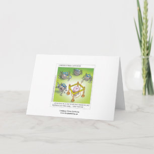 Little Miss Muffet Police Carte de voeux amusante