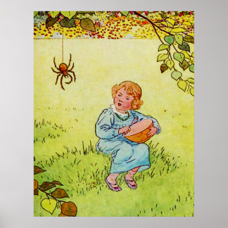 Little Miss Muffet Poster