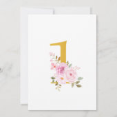 Little Miss Onederful 1e verjaardag uitnodiging me (Achterkant)