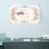 Little Miss Onederful 1st Birthday Banner (Beurs)