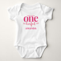 Little Miss Onederful First Birthday Shirt