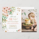 Little Miss Onederful Invitation 1er Anniversaire  (Devant / Derrière)