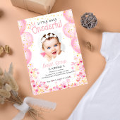 Little miss Onederful Pink 1ère invitation anniver