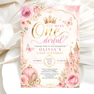 Little Miss ONEderful Prinses Verjaardag Kaart