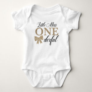 Little Miss Onederful Verjaardagsshirt Romper