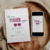 Little Miss Threenager 3e Invitation anniversaire