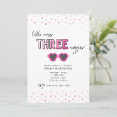 Little Miss Threenager 3e Invitation anniversaire (Debout devant)