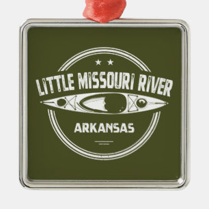 Little Missouri River Arkansas Kayaking Metalen Ornament