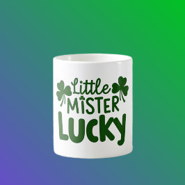 Little Mister Lucky - Cute Shamrocks Koffiemok