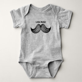 Little Mister Mustache Boy Romper