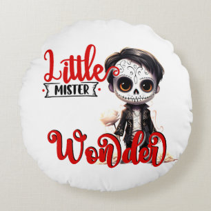 Little Mister _ Sugar Skull Rond Kussen