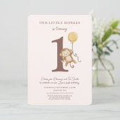 Little Monkey 1er invitation anniversaire (Debout devant)