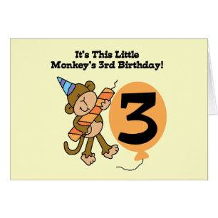 Little Monkey 3e Anniversaire Tshirts et cadeaux
