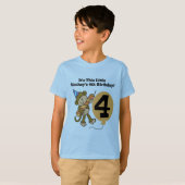 Little Monkey 4th Birthday Tshirts et cadeaux (Devant entier)