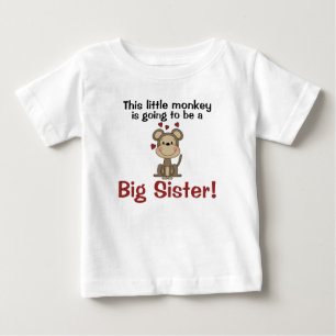Little Monkey Hearts Big Sister