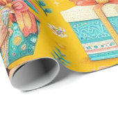 Little Monkey Wrapping Paper Cadeaupapier (Rol Hoek)