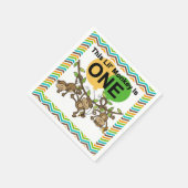 Little Monkeys 1st Birthday Papieren servetten (Hoek)