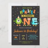 Little Monster 1er anniversaire fêtes Invitations (Devant)