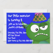 Little Monster Birthday Party Kaart (Voorkant)