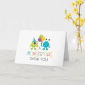 Little Monster Carte de remerciements (Fleur jaune)