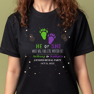 Little Monster Halloween Gender Release Party Tri-Blend Shirt