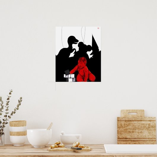 "Little Monster" Poster (Keuken)