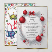 Little Monsters Kerstfeest erg leuk Kaart (Voorkant / Achterkant)