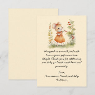 Little Mouse Baby shower Dank je wel