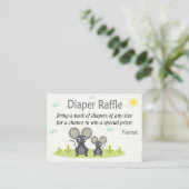 Little Mouse Diaper Raffle Tickets (Staand voorkant)