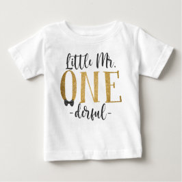 Little Mr One Derful Baby T-Shirt