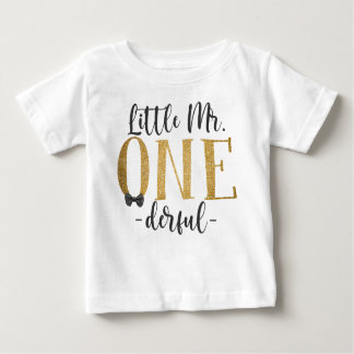 Little Mr One Derful Baby T-Shirt