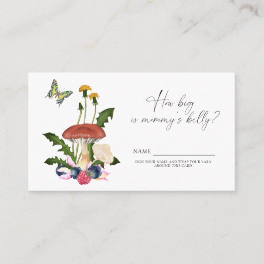 Little Mushroom - Hoe groot is mama's buik spel Informatiekaartje (Voorkant)